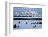 Teton Range at Dawn in the Winter-James Hager-Framed Photographic Print