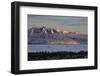 Teton Range at First Light in the Winter-James Hager-Framed Photographic Print