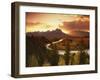 Teton Range at Sunset, Grand Teton National Park, Wyoming, USA-Adam Jones-Framed Photographic Print