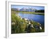 Teton Range from the Snake River, Grand Teton National Park, Wyoming, USA-Charles Gurche-Framed Photographic Print