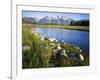 Teton Range from the Snake River, Grand Teton National Park, Wyoming, USA-Charles Gurche-Framed Photographic Print