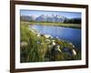 Teton Range from the Snake River, Grand Teton National Park, Wyoming, USA-Charles Gurche-Framed Photographic Print