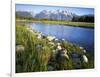 Teton Range from the Snake River, Grand Teton National Park, Wyoming, USA-Charles Gurche-Framed Photographic Print