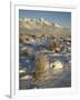 Teton Range in Winter, Grand Teton National Park, Wyoming, United States of America, North America-James Hager-Framed Photographic Print