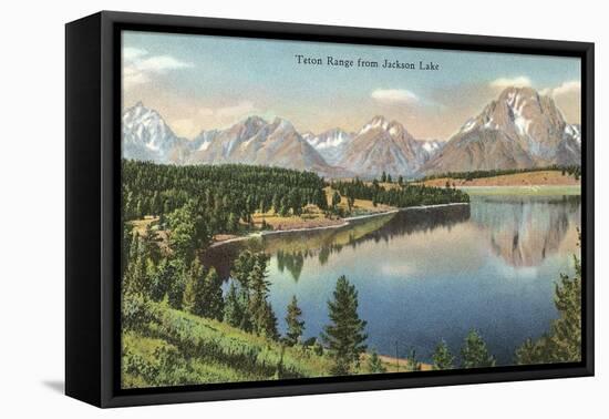 Teton Range, Jackson Lake-null-Framed Stretched Canvas