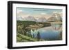 Teton Range, Jackson Lake-null-Framed Art Print