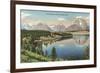 Teton Range, Jackson Lake-null-Framed Art Print
