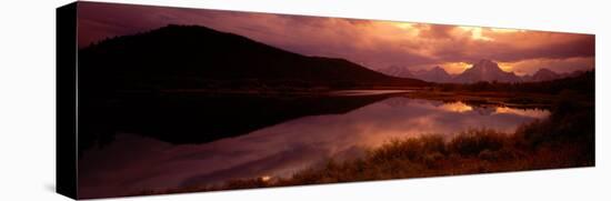 Teton Range, Mountains, Grand Teton National Park, Wyoming, USA-null-Stretched Canvas