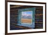 Teton Range Reflected in Window-Darrell Gulin-Framed Photographic Print