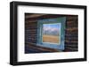 Teton Range Reflected in Window-Darrell Gulin-Framed Photographic Print