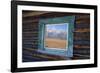 Teton Range Reflected in Window-Darrell Gulin-Framed Photographic Print