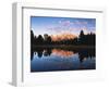 Teton Range Reflecting in Beaver Pond, Grand Teton National Park, Wyoming, USA-Adam Jones-Framed Photographic Print