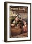 Teton Valley, Idaho - Cowboy Saddle Maker-Lantern Press-Framed Art Print