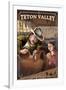 Teton Valley, Idaho - Cowboy Saddle Maker-Lantern Press-Framed Art Print