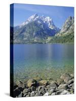 Tetons and Jenny Lake, Grand Teton National Park, Wyoming, USA-G Richardson-Stretched Canvas