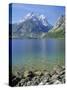 Tetons and Jenny Lake, Grand Teton National Park, Wyoming, USA-G Richardson-Stretched Canvas