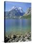 Tetons and Jenny Lake, Grand Teton National Park, Wyoming, USA-G Richardson-Stretched Canvas