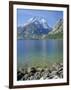 Tetons and Jenny Lake, Grand Teton National Park, Wyoming, USA-G Richardson-Framed Premium Photographic Print