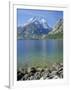 Tetons and Jenny Lake, Grand Teton National Park, Wyoming, USA-G Richardson-Framed Premium Photographic Print