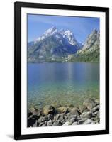 Tetons and Jenny Lake, Grand Teton National Park, Wyoming, USA-G Richardson-Framed Premium Photographic Print