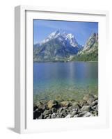 Tetons and Jenny Lake, Grand Teton National Park, Wyoming, USA-G Richardson-Framed Photographic Print