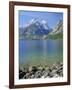 Tetons and Jenny Lake, Grand Teton National Park, Wyoming, USA-G Richardson-Framed Photographic Print