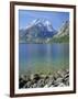 Tetons and Jenny Lake, Grand Teton National Park, Wyoming, USA-G Richardson-Framed Photographic Print