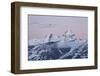 Tetons at Dawn in the Winter, Grand Teton National Park, Wyoming-James Hager-Framed Photographic Print