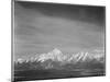 Tetons From Signal Mt View Valley & Snow-Capped Mts Low Horizons Grand Teton NP Wyoming 1933-1942-Ansel Adams-Mounted Art Print