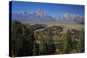 Tetons III-J.D. Mcfarlan-Stretched Canvas