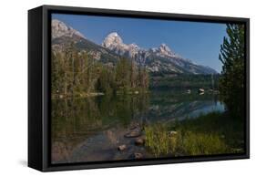 Tetons Tagert Lake-Gordon Semmens-Framed Stretched Canvas