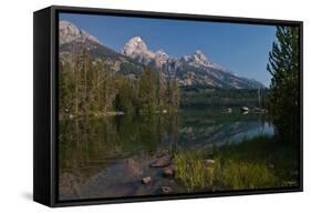 Tetons Tagert Lake-Gordon Semmens-Framed Stretched Canvas