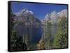 Tetons-J.D. Mcfarlan-Framed Stretched Canvas