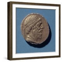 Tetracrachm (Obverse) of (?) Mithradates I, King of the Parthians (175-138 BC)-null-Framed Giclee Print