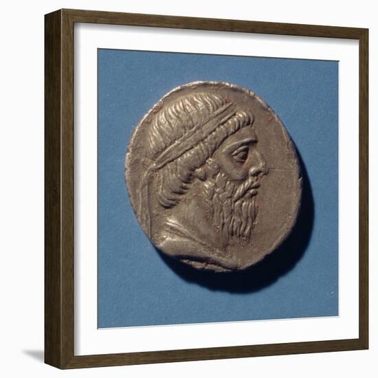 Tetracrachm (Obverse) of (?) Mithradates I, King of the Parthians (175-138 BC)-null-Framed Giclee Print