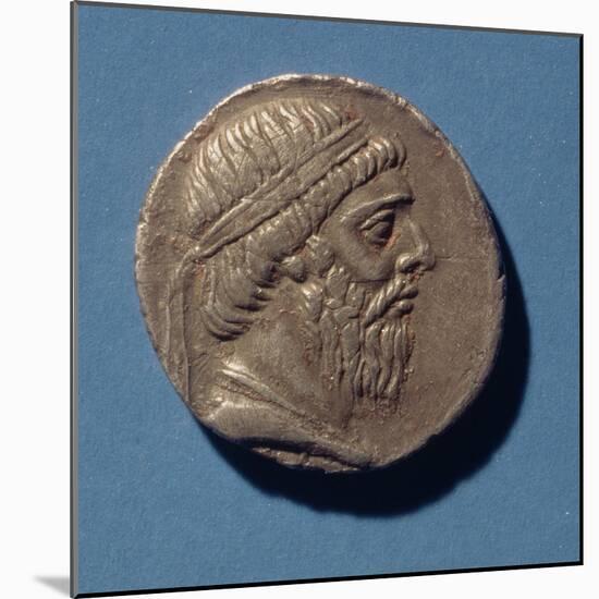 Tetracrachm (Obverse) of (?) Mithradates I, King of the Parthians (175-138 BC)-null-Mounted Giclee Print