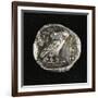 Tetradrachm from Time of Battle of Marathon Depicting Athena as Owl, Greek Coins, 5th Century BC-null-Framed Giclee Print