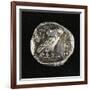 Tetradrachm from Time of Battle of Marathon Depicting Athena as Owl, Greek Coins, 5th Century BC-null-Framed Giclee Print