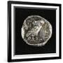 Tetradrachm from Time of Battle of Marathon Depicting Athena as Owl, Greek Coins, 5th Century BC-null-Framed Giclee Print