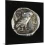 Tetradrachm from Time of Battle of Marathon Depicting Athena as Owl, Greek Coins, 5th Century BC-null-Mounted Giclee Print