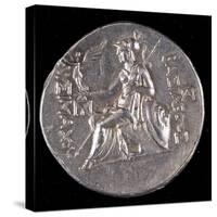 Tetradrachm of Lysimachus with Athena Nicefora Verso, Hellenistic Coins, 3rd Century BC-null-Stretched Canvas