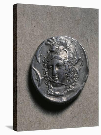Tetradrachm of Syracuse Depicting a Female Head-null-Stretched Canvas