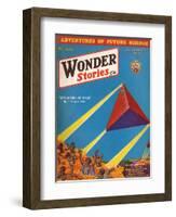 Tetrahedra of Space'-Frank R Paul-Framed Art Print