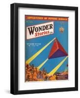 Tetrahedra of Space'-Frank R Paul-Framed Art Print