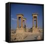 Tetrapylon and the Columned Main Street Dating from the 1st Century AD, Palmyra, Syria-Christopher Rennie-Framed Stretched Canvas