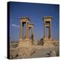 Tetrapylon and the Columned Main Street Dating from the 1st Century AD, Palmyra, Syria-Christopher Rennie-Stretched Canvas