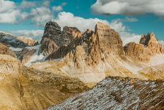 Beautiful Mountain Lake in Dolomites-Tetyana Kochneva-Stretched Canvas