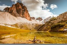 Beautiful Mountain Lake in Dolomites-Tetyana Kochneva-Photographic Print