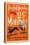 Teufel Hunden German Nickname for U S Marines-Charles Buckles Falls-Stretched Canvas