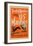 Teufel Hunden German Nickname for U S Marines-Charles Buckles Falls-Framed Art Print